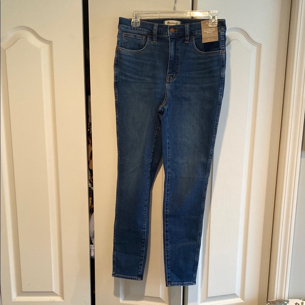 Madewell High-Rise Roadtripper Skinny Jeans in Dark Blue